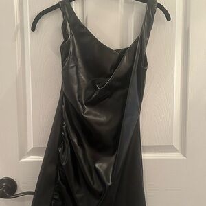 REVOLVE Asymmetrical Black Dress
